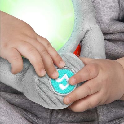 Bright Starts Hračka plyšová hudobná svietiaca Hug-a-bye Baby™ - sloník