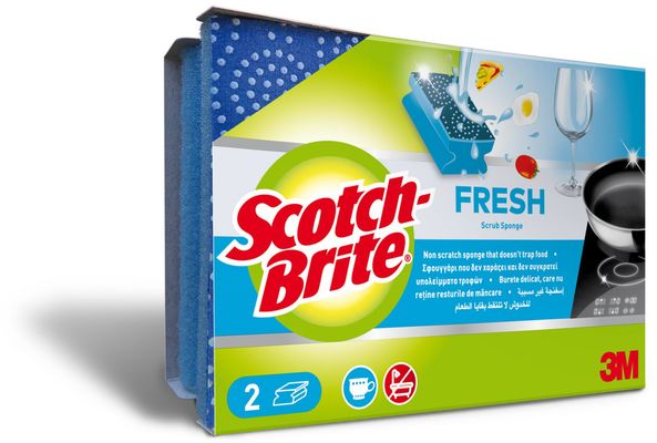 3M Scotch-Brite® Fresh, umývacia hubka chrániaca nechty 2 ks