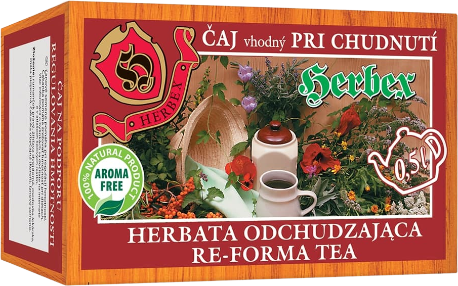 Herbex Čaj na chudnutie - bylinný 20 x 3 g