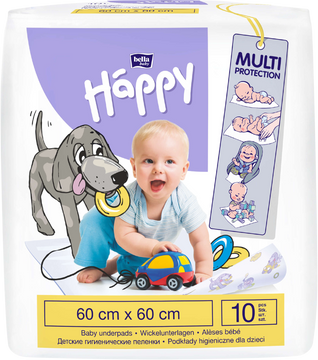 Bella Baby Detské prebaľovacie podložky 60 x 60 cm 10 ks