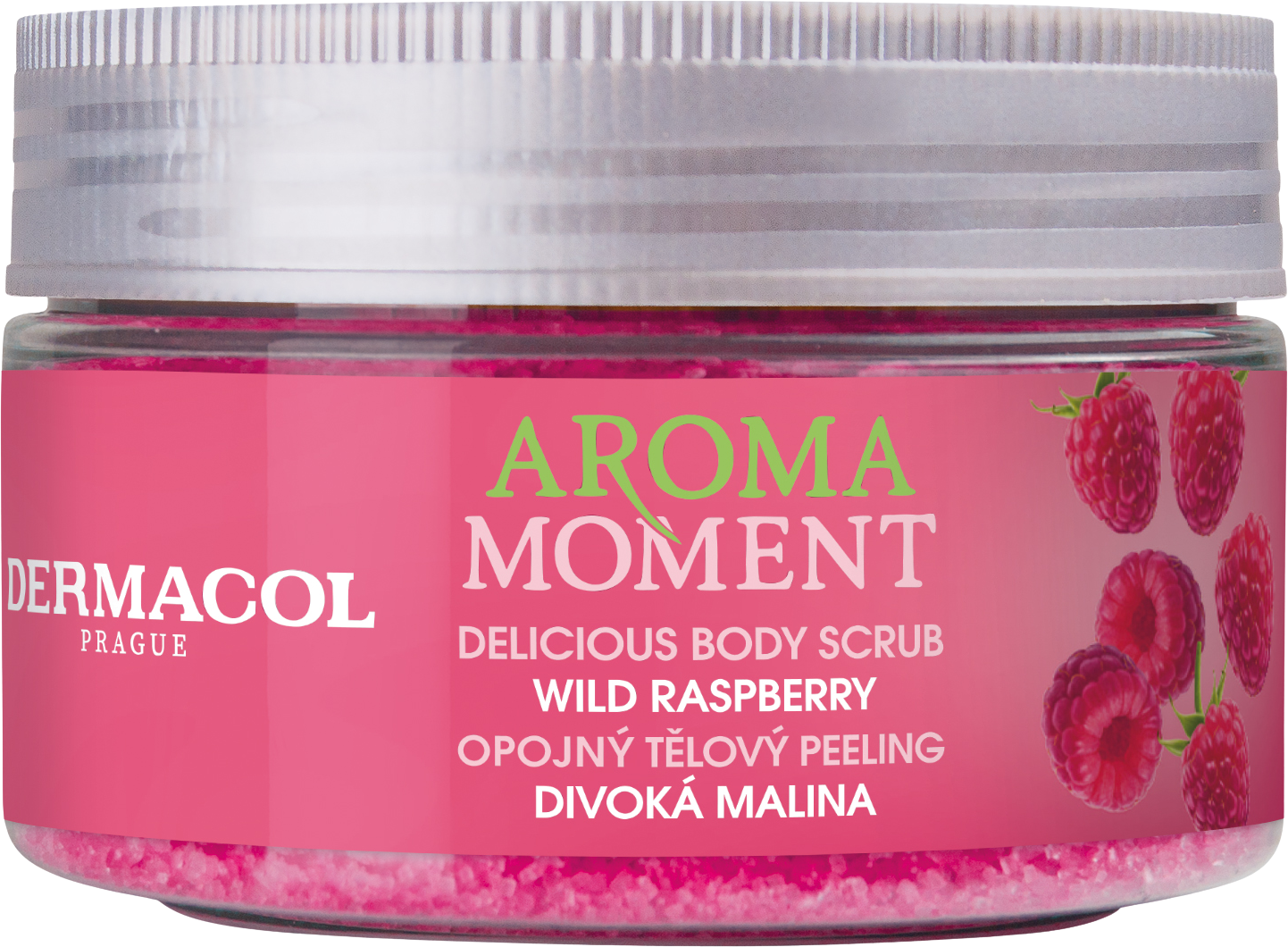 Dermacol Aróma Moment Telový peeling - divoká malina 200 g