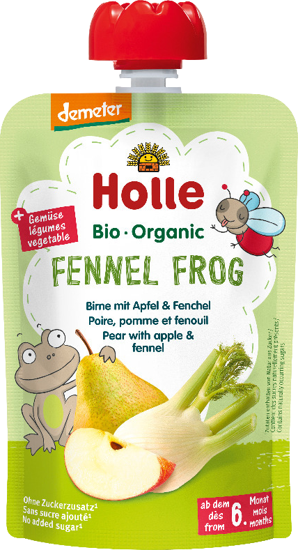 Holle Fennel Frog Bio pyré hruška jablko fenikel 100 g