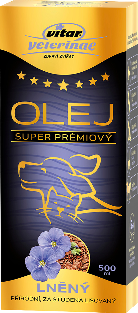 Vitar Veterinae Ľanový olej 500 ml