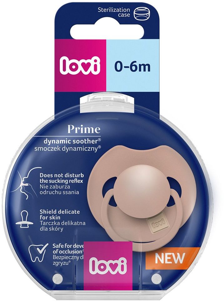 LOVI Cumlík silikónový dynamický Prime 0-6m Blush