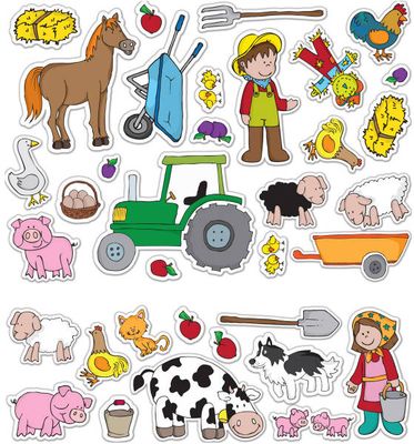 Fiesta Crafts Zábavné prelepky - Farma 31 ks