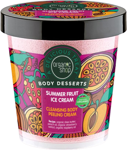 Organic Shop Zmrzlina z lesných plodov - telový peeling 450 ml