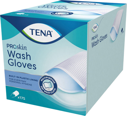 Tena Umyvacie rukavice s foliou 175 ks