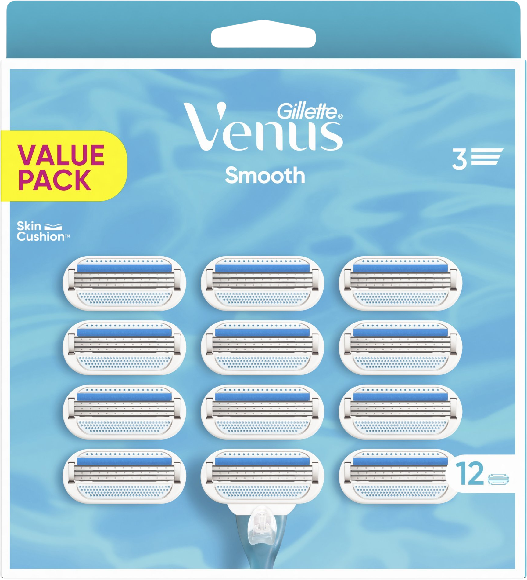 Gillette Venus Smooth náhradné hlavice 12 ks