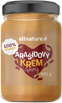 Allnature Arašidový krém jemný 920 g