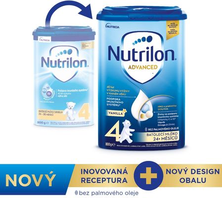 Nutrilon 4 Advanced Batoľacia mliečna výživa v prášku vanilka 800 g