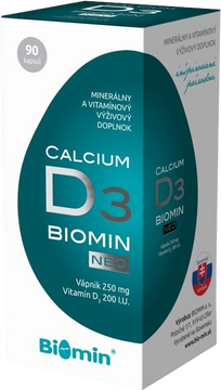 Biomin Calcium NEO s vitamínom D3 90 kapsúl