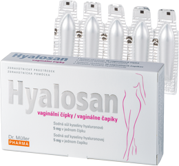 Dr.Muller HYALOSAN vaginálne čapíky s kyselinou hyalurónovou 10 ks