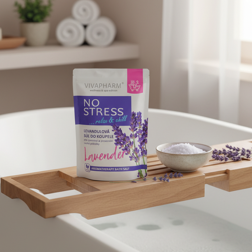 VivaPharm Soľ do kúpeľa No stress 1000 g