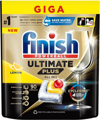 Finish Ultimate Plus All in 1 Lemon 90 ks