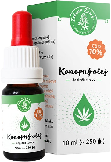Zelená Země CBD Konopný olej 10% 10 ml