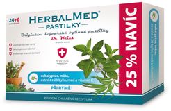 HerbalMed pastilky pri nádche 30 ks