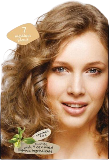 Hair wonder Prírodná dlhotrvajúca farba Stredná blond 7, 100 ml