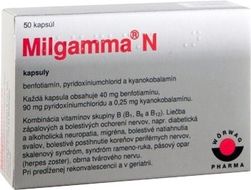 Milgamma N trojkombinacia vitaminov 50 kapsúl