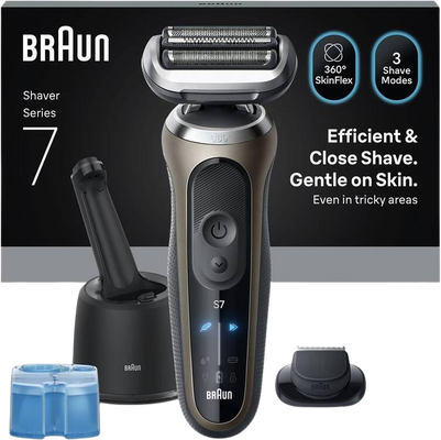 Braun Series 7 72-C7200cc, Holiaci strojček - zlatý