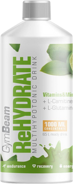 GymBeam ReHydrate lemon lime 1000 ml