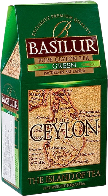 Basilur Ostrov čaje Ceylon Green paper 100 g