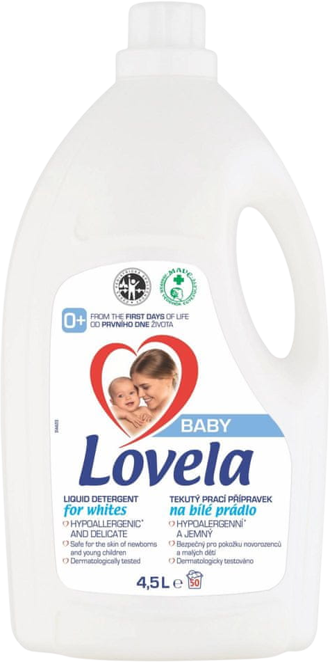 Lovela Baby tekutý prací prípravok na bielu bielizeň 4.5 l