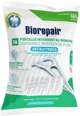 Biorepair držadlo so zubnou niťou 36 ks
