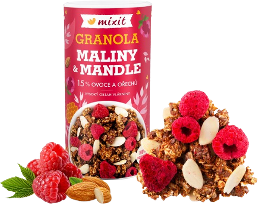 Mixit Granola Maliny a mandle 440 g