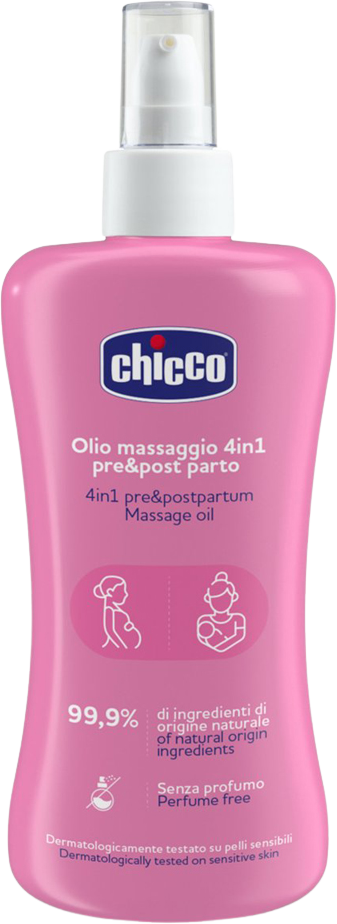 Chicco Masážny olej pred a po pôrode 4v1, 200 ml