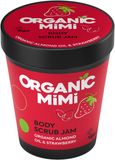 Organic Mimi Almond & Strawberry Body Scrub Jam telový peeling 250 g