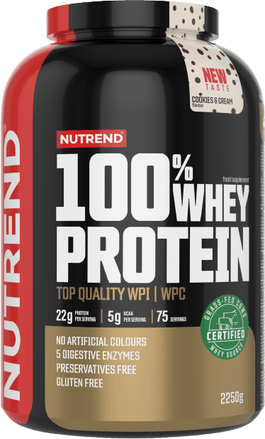 Nutrend 100% Whey Protein Cookies&cream 2250 g