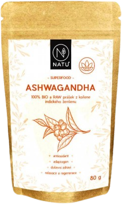 Natu Ashwagandha BIO prášok 80 g