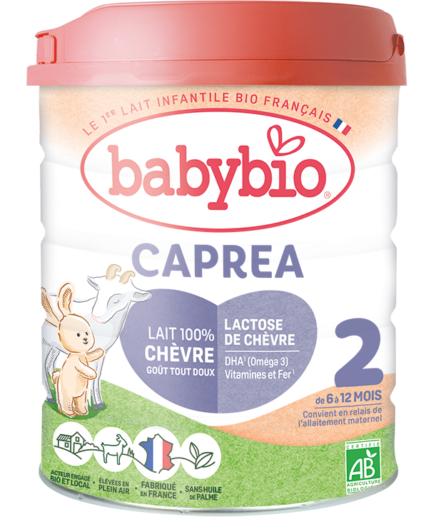 Babybio Caprea 2 pokračovacie kozie dojčenské bio mlieko 800 g