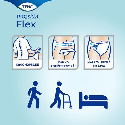 Tena Flex Super Large absorpčné nohavičky s rýchloupínacím pásom 30 ks