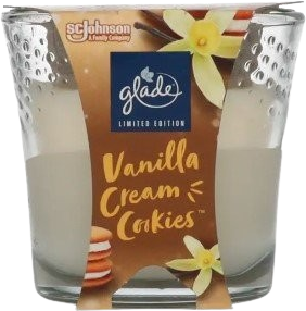 Glade Vanilia Cream Cookies, Vonná sviečka 112 g