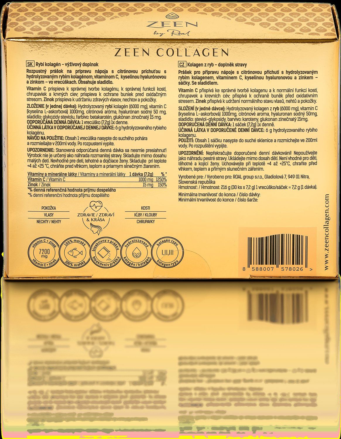 Zeen by Roal 7200 mg s príchuťou citrónu 30 vrecúšok
