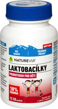 NatureVia Laktobacieľky čerešňové 33 pastiliek