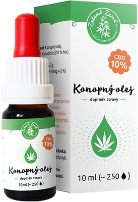 Zelená Země CBD Konopný olej 10% 10 ml