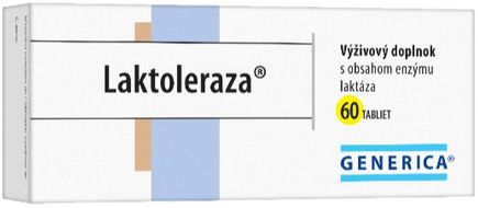 Generica Laktoleraza s obsahom enzýmu, 60 tablet