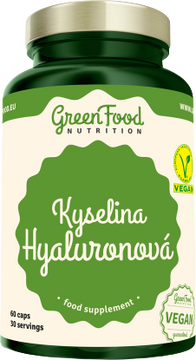 GreenFood Nutrition Kyselina Hyaluronová 60 kapsúl