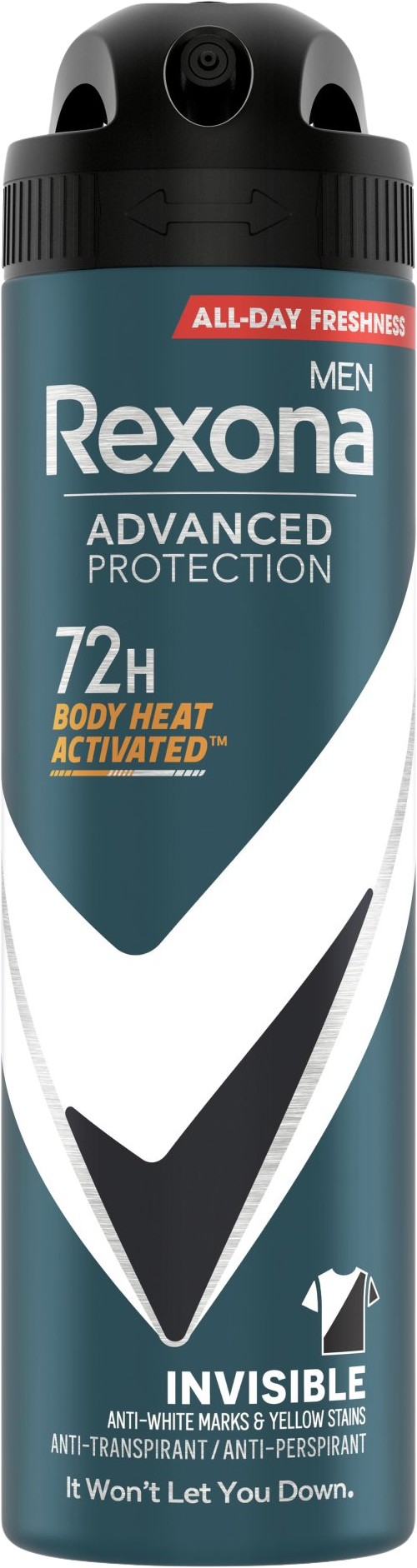 Rexona Men Invisible Black + White antiperspirant sprej 150 ml