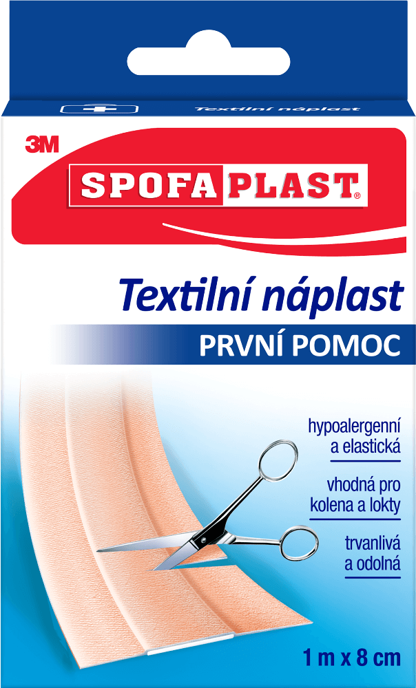 Spofaplast 3M Textilná náplasť 8 cm x 1 m