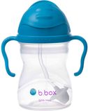 B.box Hrnček so slamkou kobaltovo modrý 240 ml