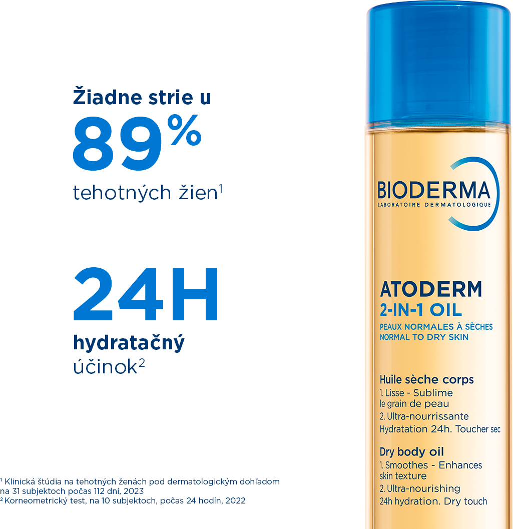 Bioderma Atoderm olej 2v1, Suchý vyživujúci olej so zjemňujúcim účinkom pre suchú pokožku 150 ml