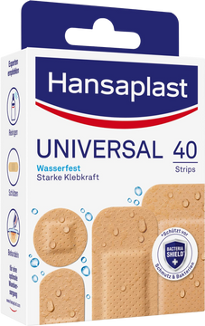 Hansaplast Universal Water resistant vodeodolná náplasť 40 ks