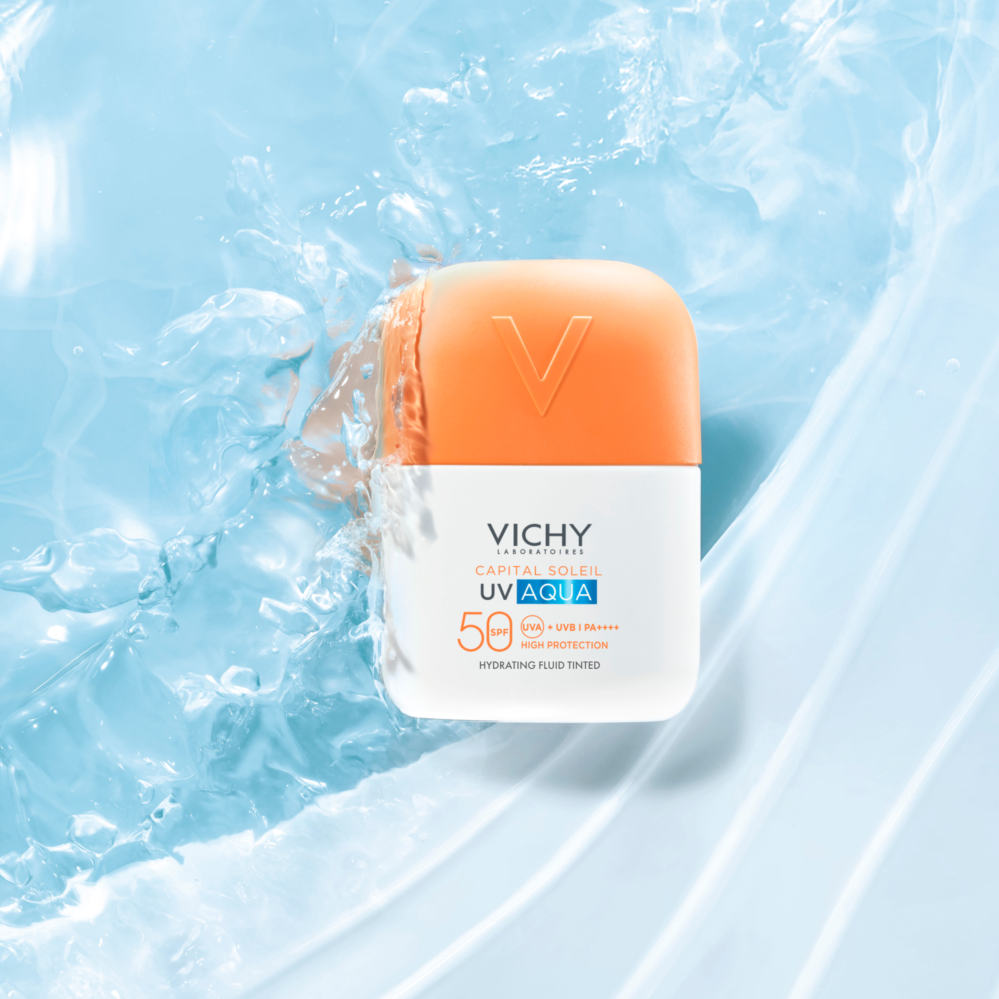 Vichy Capital soleil uv aqua fluid SPF50, tónovaný light 50 ml