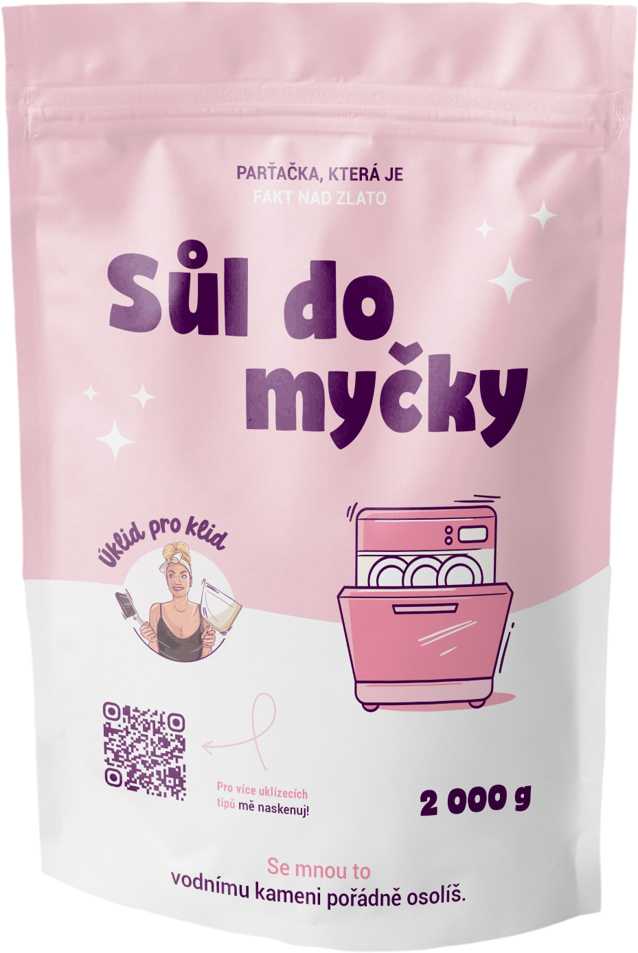 Úklid pro klid Soľ do umývačky 2 kg