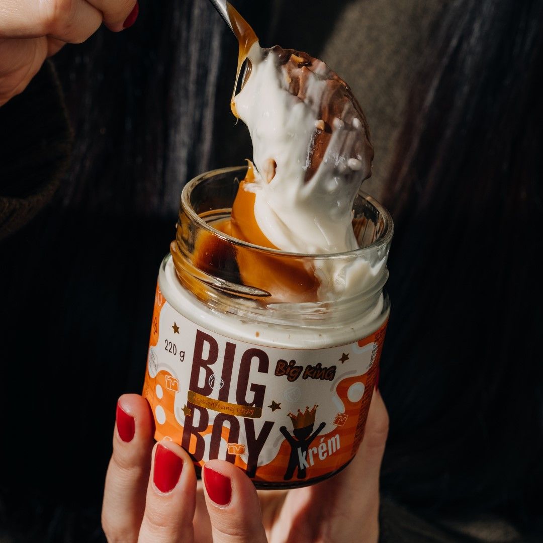 Big Boy Big King - Krém s lieskovými orechmi s mliekom a karamelom 220 g