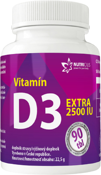 Nutricius Vitamín D3 Extra 2500 IU 90 tabliet