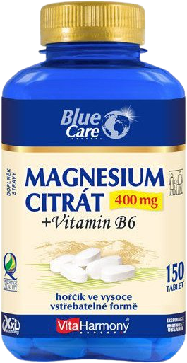 VitaHarmony XXL Magnesium citrát 400 mg + Vitamín B6 150 tabliet